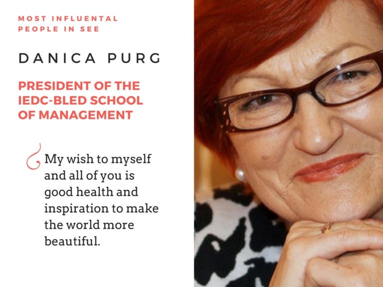 Most Influental People In NEW EUROPE: Danica Purg