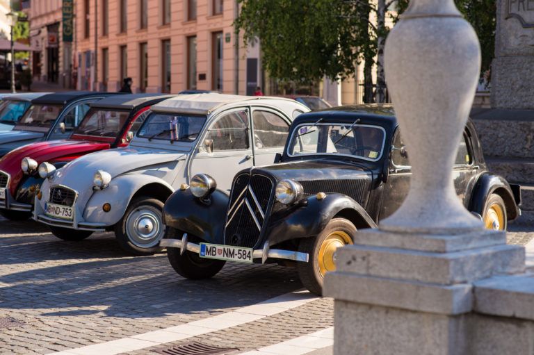 Old-timer rally through Slovenia