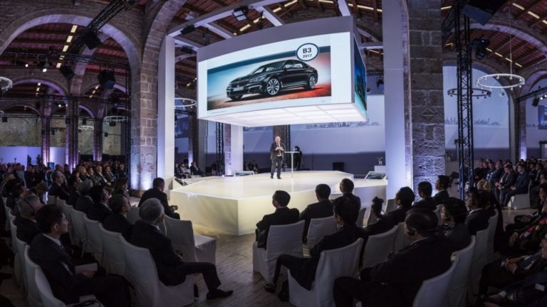 Technology and team work for the convention of BMW in Barcelona