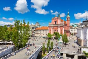 Preseren square, Ljubljana, capital of Slovenia ljubljana_slovenia