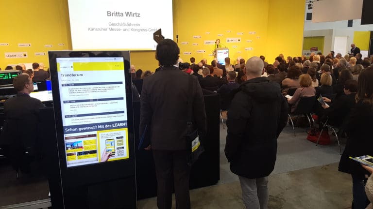 Digital signage at Learntec 2018