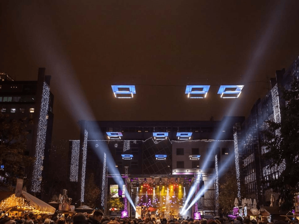 Maribor New Year Trg Leona Stuklja Square