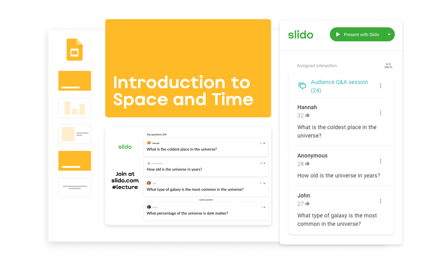 Slido Google Slides integration