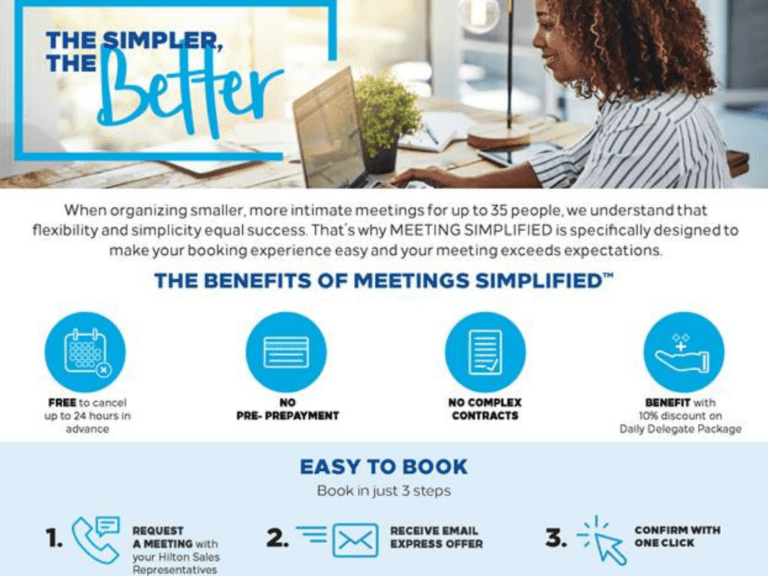 Hilton Podgorica Montenegro Introduces MEETING SIMPLIFIED