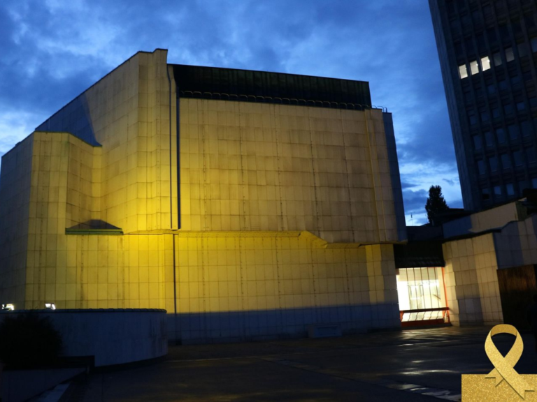 Gold colour marking awareness of childhood cancer