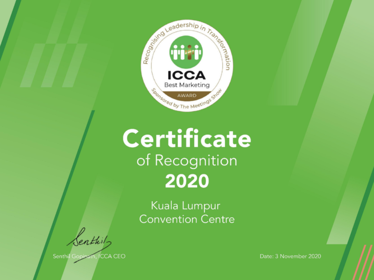 KLCC’s Educational Partnership Wins ICCA Best Marketing Award 2020