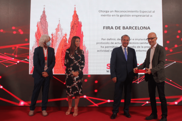 Fira de Barcelona receives international recognition for its Covid-19 protocol