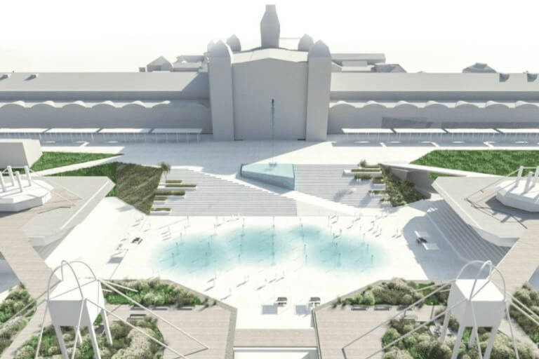 Green Roofs and Oasis for Křižík Pavilions in Prague